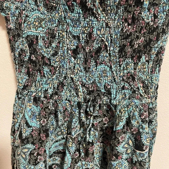 Xhilaration Floral Off Shoulder Short Sleeve Dress - Picture 4 of 7